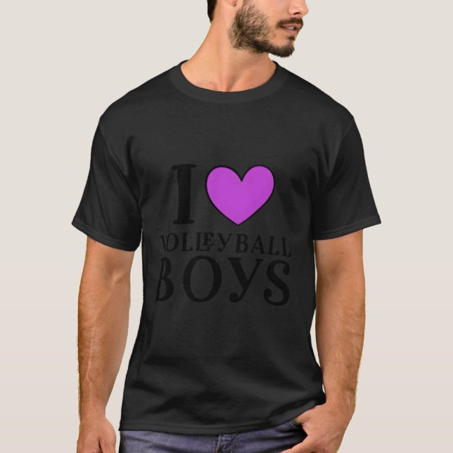 T-shirt J'adore le volley-ball (Devant)