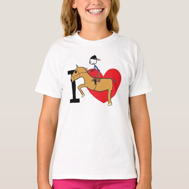T-shirt J'Adore L'Équitation (Devant)