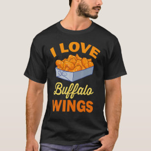 T-shirt J'adore les ailes de poulet  Ailes de poulet chaud