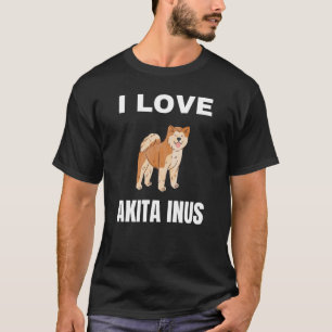 T-shirt J'adore les Akita Inus