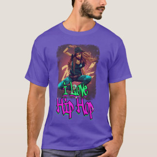 T-shirt J'adore les amis du Hip Hop Streetdane Rap