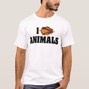 T-shirt J'adore les animaux au cœur - Amateurs de grillade