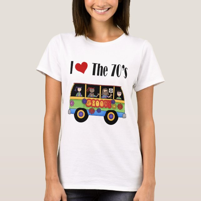 T-shirt J'adore les années 70 (Devant)