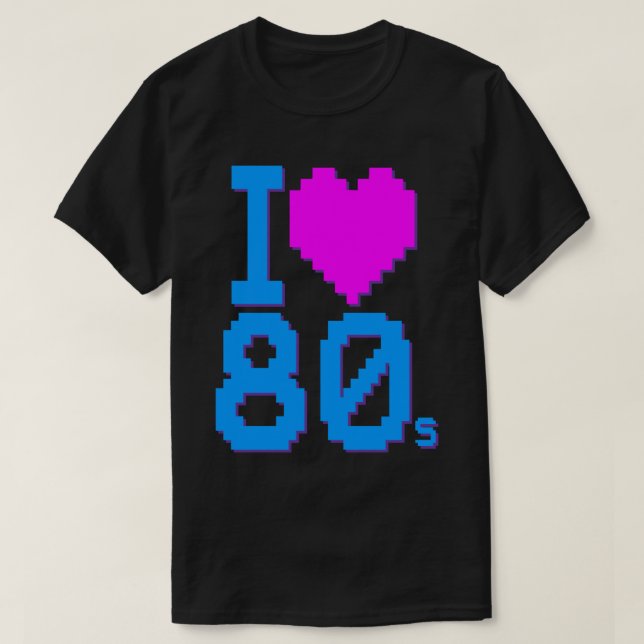 T-Shirt J'adore Les Années 80 (Design devant)