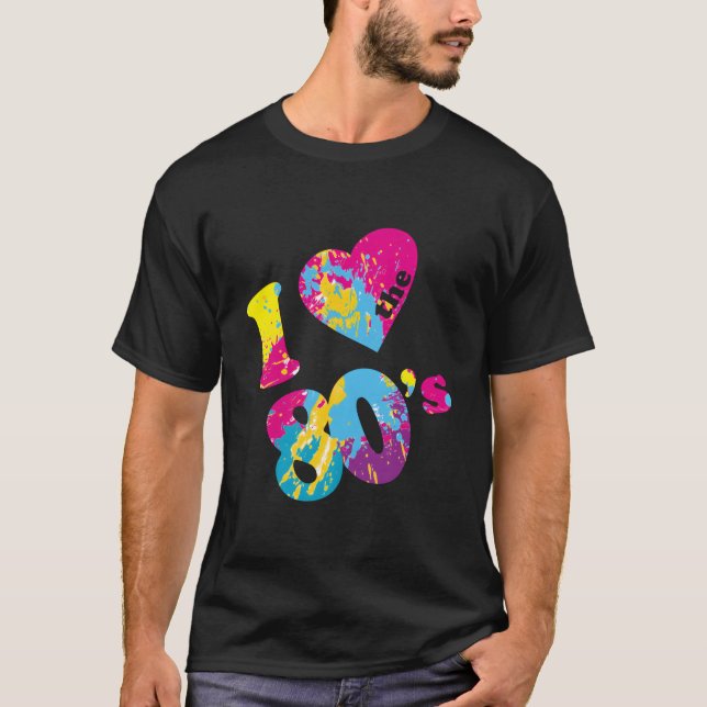 T-shirt J'adore les années 80 (Devant)