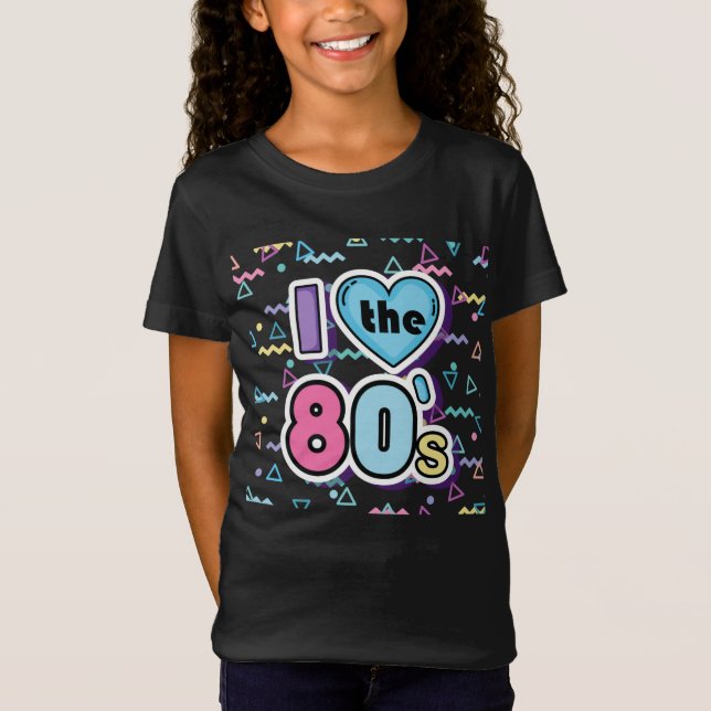 T-Shirt J'ADORE LES ANNÉES 80 (Devant)