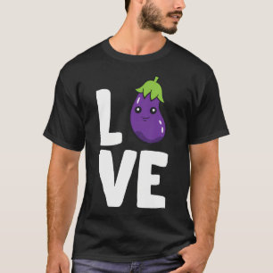 T-shirt J'adore les aubergines jardinage potager drôle d'a