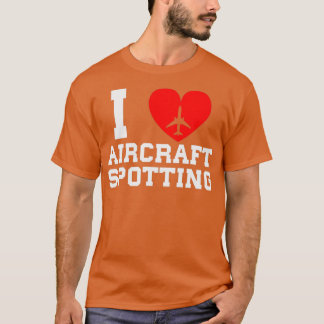 T-shirt J'adore les avions repérage avions Funny Cadeau Ho