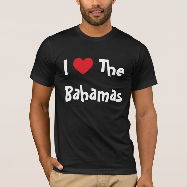 T-shirt J'adore les Bahamas (Devant)