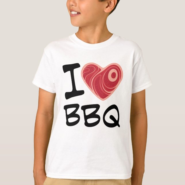 T-shirt J'adore les BBQ (Devant)