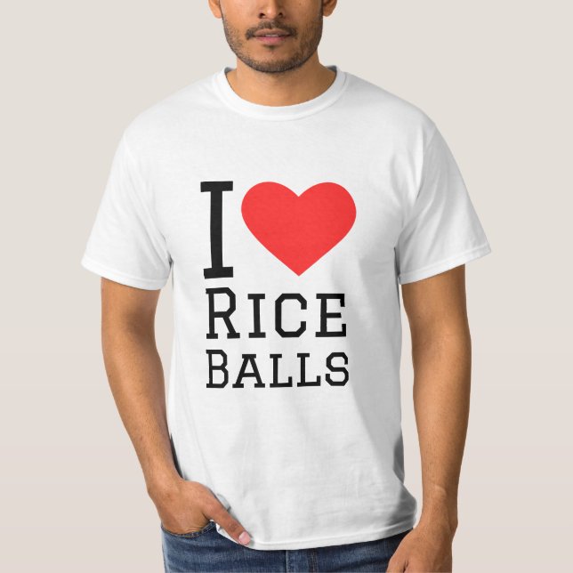 T-shirt J'adore les boules de riz (Devant)