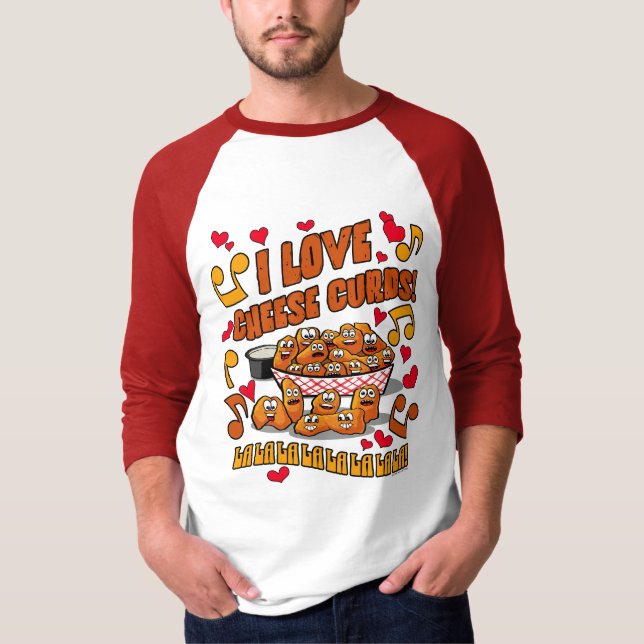 T-shirt J'adore les caillebotis de fromage ! (Devant)