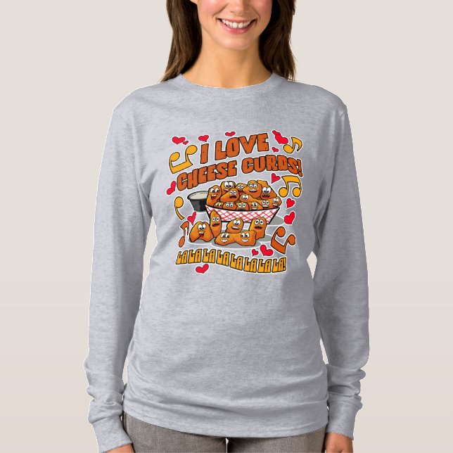 T-shirt J'adore les caillebotte de fromage ! (Devant)