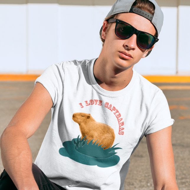 T-shirt J'adore les capybaras (I love capybaras)