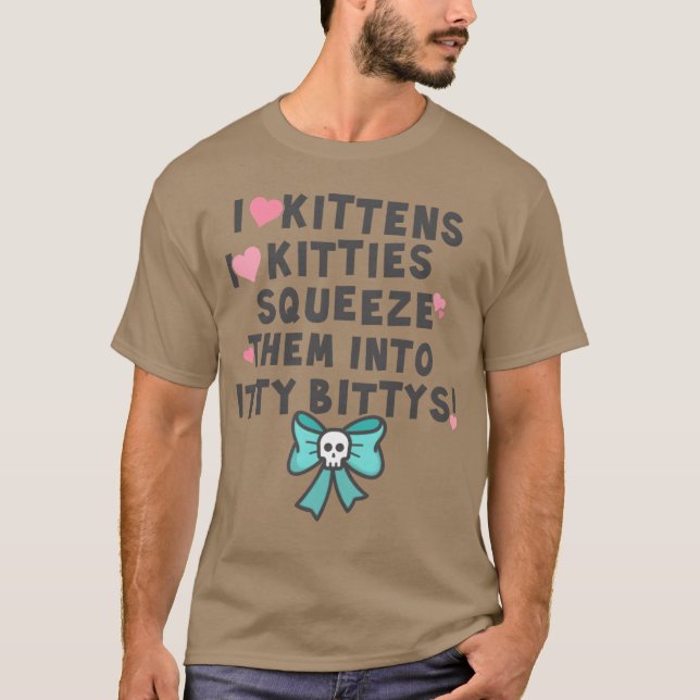 T-shirt J'adore les chatons j'adore les amis des chatons (Devant)
