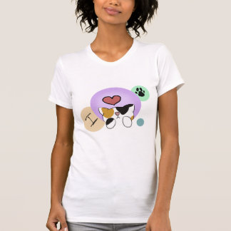 T-shirt J'adore les chats calcio