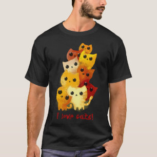T-shirt J'adore les chats mignons