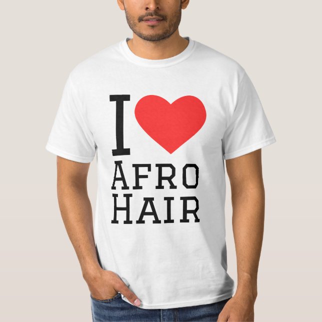T-shirt J'adore les cheveux Afro  (Devant)