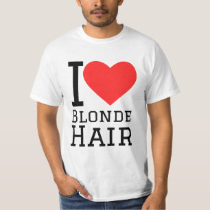 T-shirt J'adore les cheveux blonds 