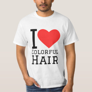 T-shirt J'adore les cheveux colorés