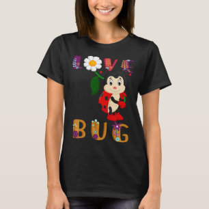 T-shirt J'adore les coccinelles Entomologie Fille Insecte