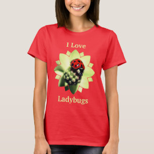 T-shirt J'adore les coccinelles mignonnes