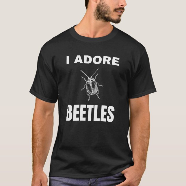 T-shirt J'adore les coléoptères (Devant)