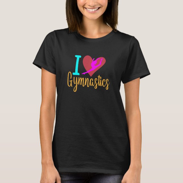 T-shirt J'adore les conceptions de gymnastique pour gymnas (Devant)
