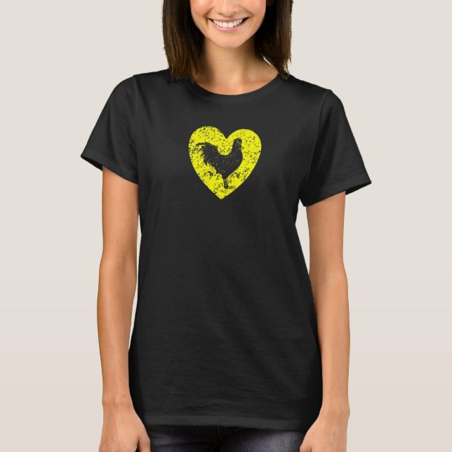 T-shirt J'adore les éleveurs de poulets (Devant)