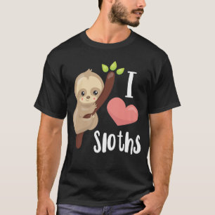 T-shirt J'ADORE LES Fentes Mignonnes Sloth