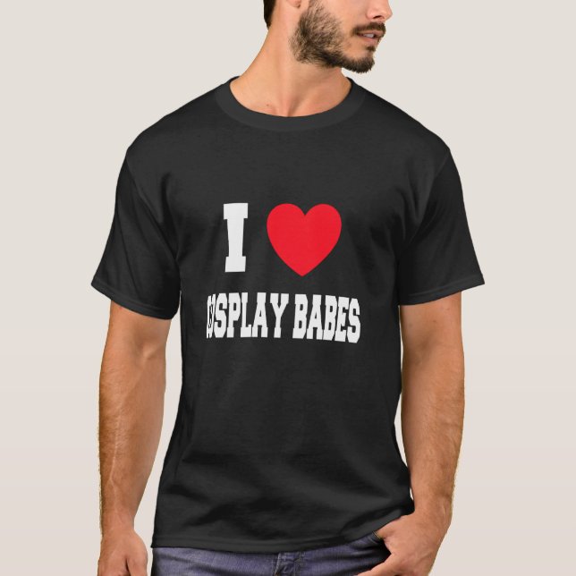 T-shirt J'adore les filles en cosplay (Devant)