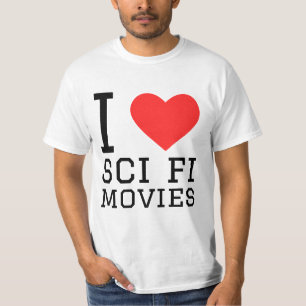 T-shirt J'adore les films de science-fici