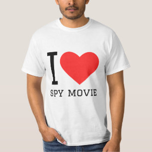 T-shirt J'adore les films espions