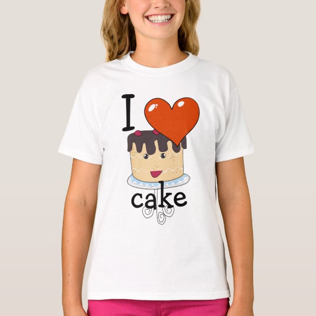 T-shirt J'adore les gâteaux J'aime les gâteaux (Devant)