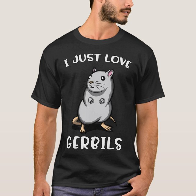 T-shirt J'adore les gerbilles (Devant)
