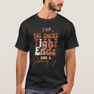 T-shirt J'adore les gros sacks Tight Ends et un fort D Foo
