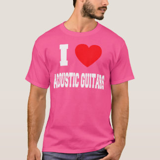 T-shirt J'adore les guitares acoustiques