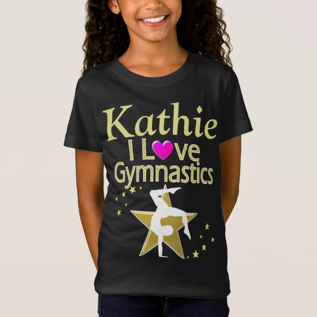 T-Shirt J'ADORE LES GYMNASTIQUES PERSONNALISÉS À LA CHEMIS (Devant)