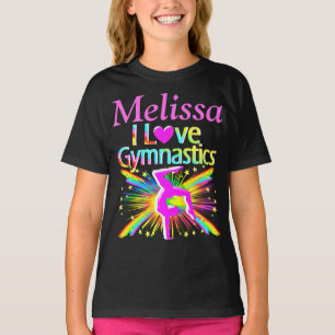 T-SHIRT J'ADORE LES GYMNASTIQUES PERSONNALISÉS À LA CHEMIS