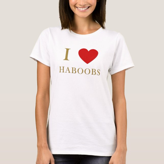 T-shirt J'adore les haboobs (Devant)