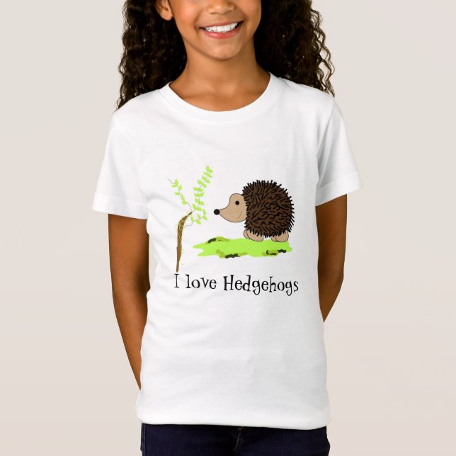 T-Shirt J'adore les hérissons (Devant)