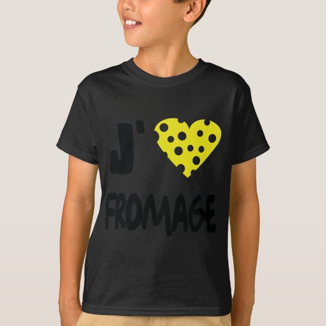 T-shirt J'adore les icônes à fromage (Devant)