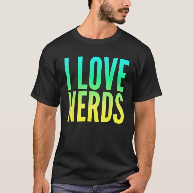 T-shirt J'adore les intellos (Devant)