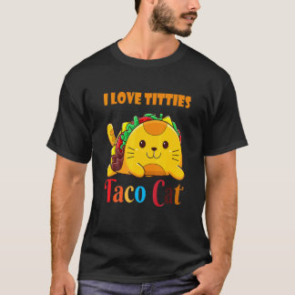 T-shirt J'adore les Itties et les chats Aco adultes