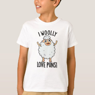 T-shirt J'adore les jeux de mots drôles sur les moutons