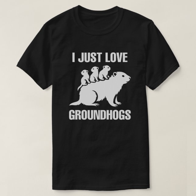 T-shirt J'adore les marmottes (Design devant)
