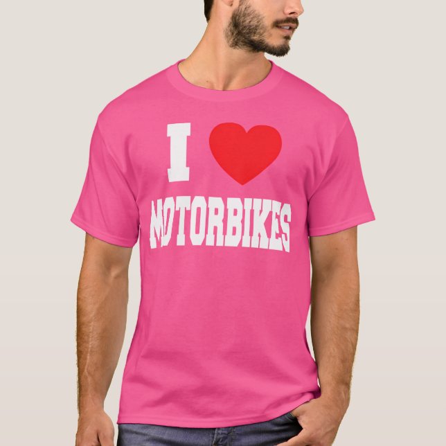 T-shirt J'adore les motos (Devant)