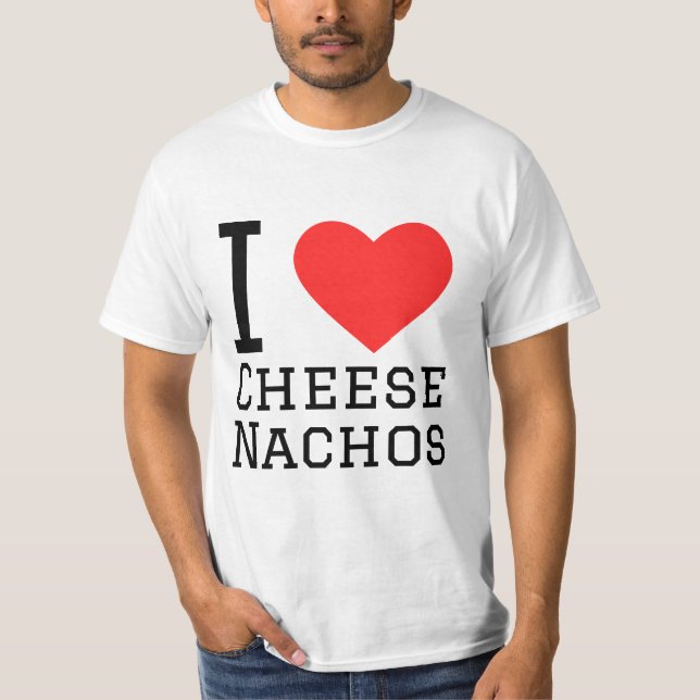 T-shirt J'adore les nachos au fromage (Devant)