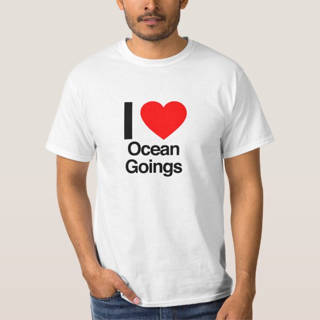T-shirt j'adore les océans (Devant)