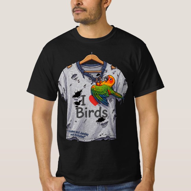 T-shirt J'adore les oiseaux (Devant)